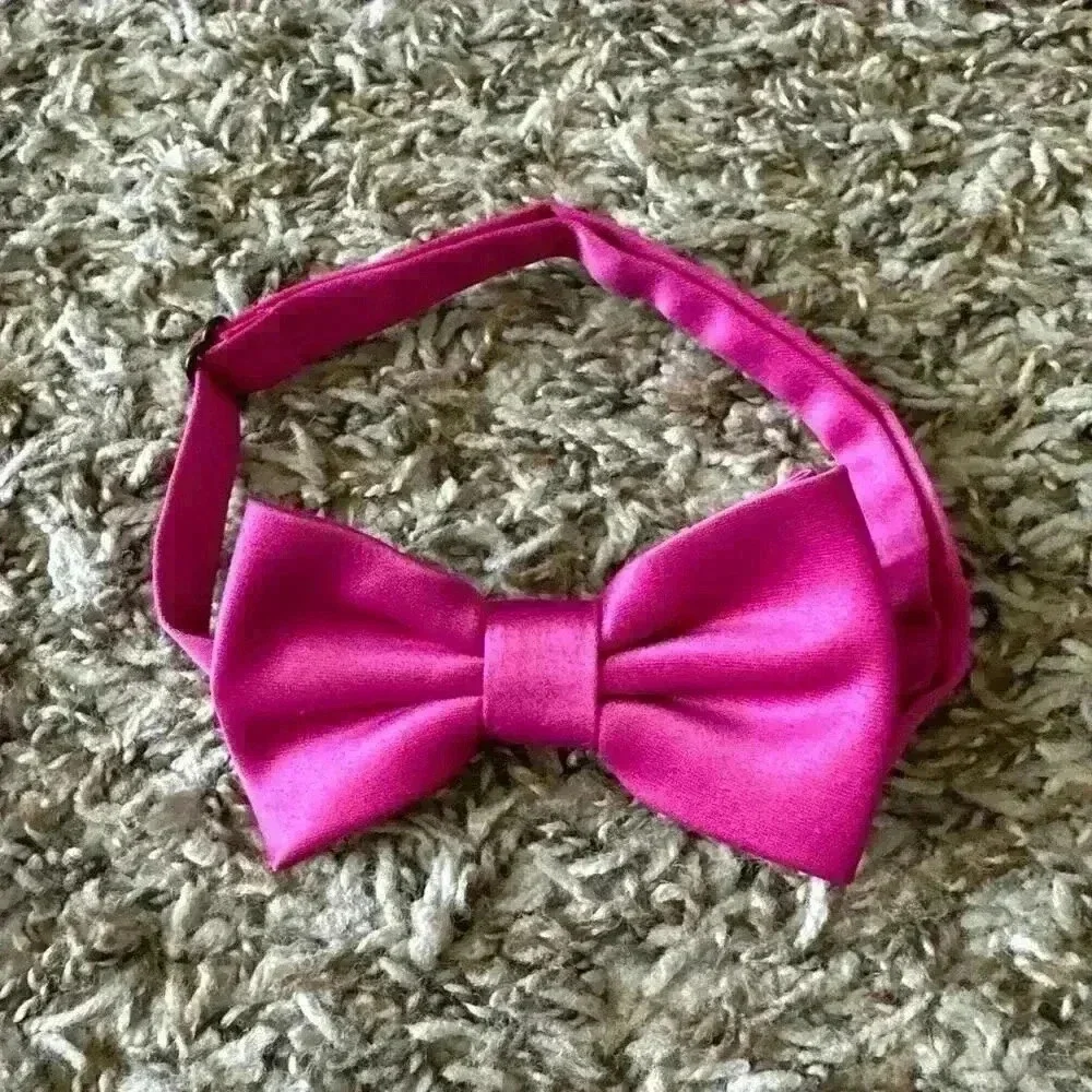 Boys Matte Satin Azazie Fuchsia Pre-tied Bow Tie